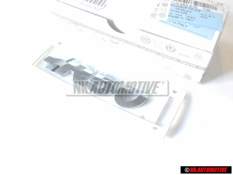 Γνήσιο VW R50 Οπίσθιο Σήμα Έμβλημα Μάσκας Χρωμέ - 7L9853675 739