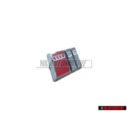 Γνήσιο Audi S6 Πλακέτα Σήμα Έμβλημα Τιμονιού Χρωμέ Κόκκινο - 4A0419685A