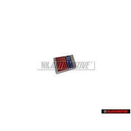 Γνήσιο Audi S6 PLUS Πλακέτα Σήμα Έμβλημα Τιμονιού Χρωμέ Κόκκινο Μπλέ - 4A0419685