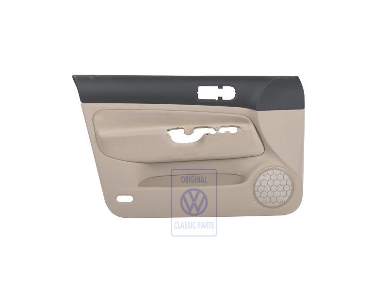 Γνήσιο VW Επένδυση Πόρτας (Ύφασμα) Μαύρο/Ανοιχτό Μπεζ - 1J4867011CSPDM