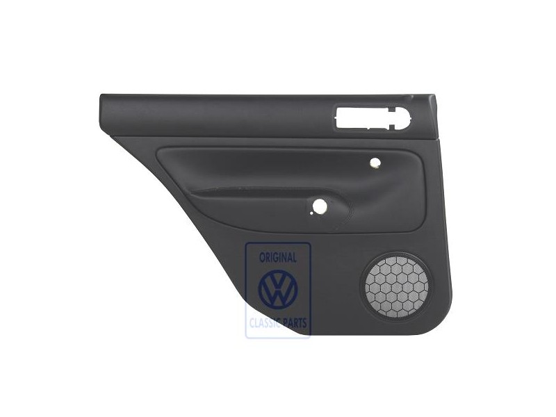 Γνήσιο VW Επένδυση Πόρτας (Δέρμα) Μαύρο/Μαύρο - 1J9867211ALHWU