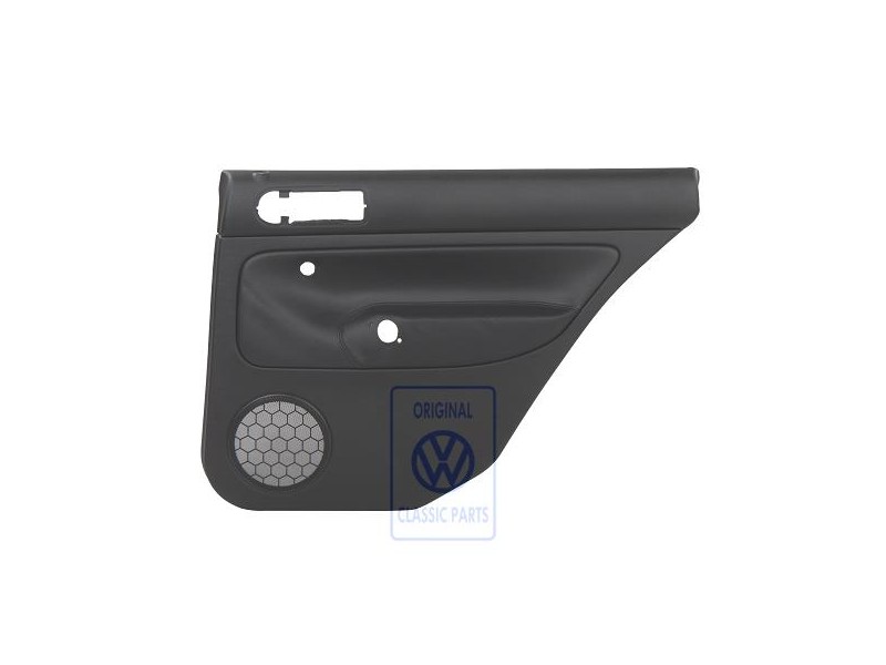 Γνήσιο VW Επένδυση Πόρτας (Δέρμα) Μαύρο/Μαύρο - 1J9867212ALHWU