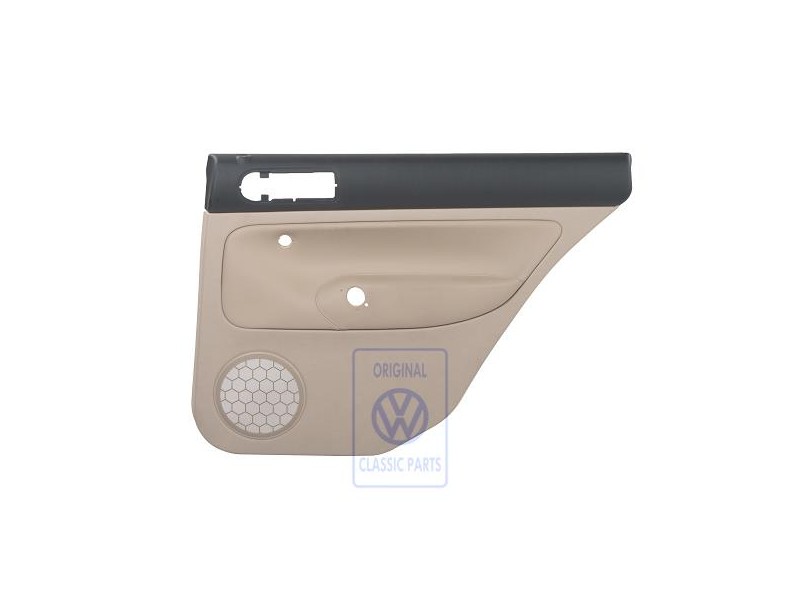 Γνήσιο VW Επένδυση Πόρτας (Δέρμα) Μαύρο/Ανοιχτό Μπεζ - 1J9867212ALHWV