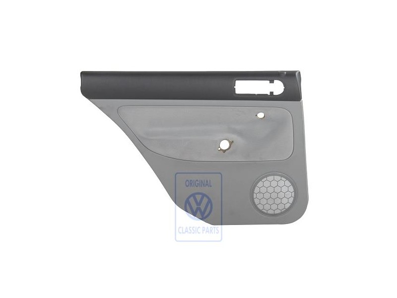 Γνήσιο VW Επένδυση Πόρτας (Ύφασμα) Μαύρο/Flanell Γκρι - 1J9867211S HWL