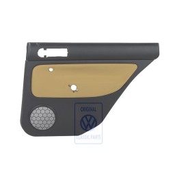 Γνήσιο VW Επένδυση Πόρτας (Ύφασμα) Μαύρο/Futura Κίτρινο - 1J9867212Q KNS