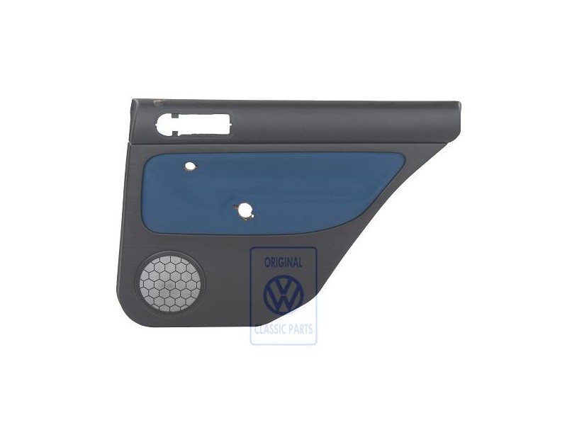 Γνήσιο VW Επένδυση Πόρτας (Ύφασμα) Μαύρο/Jazzblue - 1J9867212Q KNT