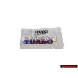 Γνήσιο VW TURBO Πλαϊνό Σήμα Έμβλημα Κόκκινο - 377853687DNI3K
