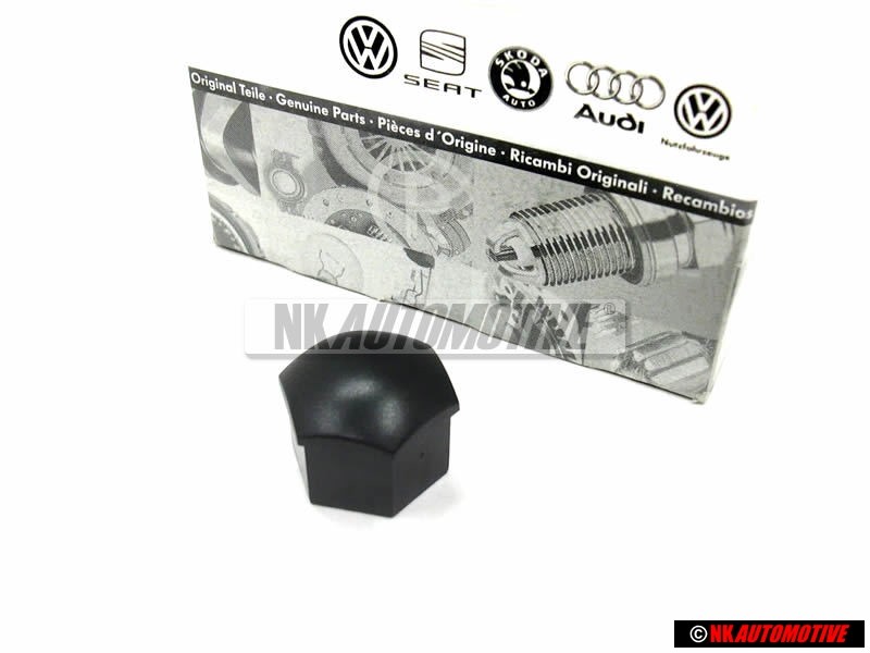 Γνήσιο VW Βιδωτό Καπάκι Τροχού Σατινέ Μαύρο - 321601173A 01C