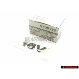 Γνήσιο VW 16V Οπίσθιο Σήμα Έμβλημα Χρωμέ - 6N0853675A 739