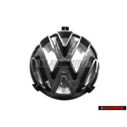 Γνήσιο VW Εμπρόσθιο Σήμα Έμβλημα Μάσκας Μάυρο - 323853601
