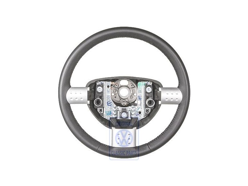 Γνήσιο VW Τιμόνι (Δέρμα) Μαύρο - 1C0419091CAE74