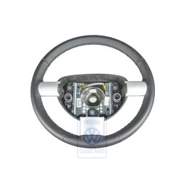 Γνήσιο VW Τιμόνι (Δέρμα) Μαύρο - 1C0419091CDE74
