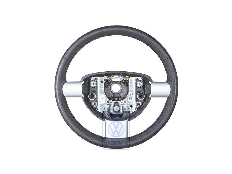 Γνήσιο VW Τιμόνι (Δέρμα) Μαύρο - 1C0419091CEE74