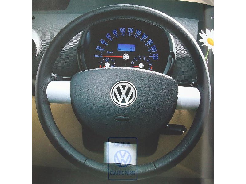 Γνήσιο VW Τιμόνι (Δέρμα) Μαύρο - 1C0419091CGE74