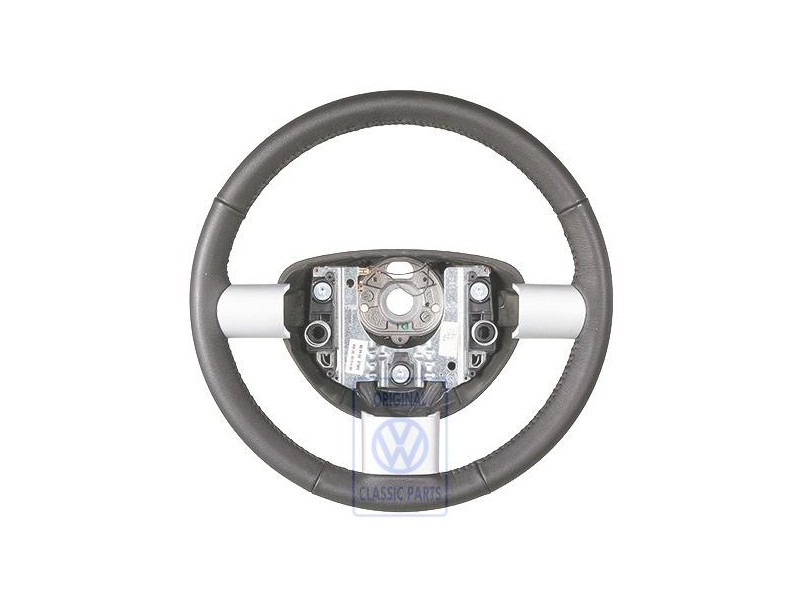 Γνήσιο VW Τιμόνι (Δέρμα) Μαύρο - 1C0419091DC6A6