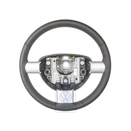 Γνήσιο VW Τιμόνι (Δέρμα) Μαύρο / Λευκό - 1C0419091DGYXX