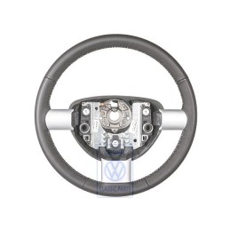 Γνήσιο VW Τιμόνι (Δέρμα) Μαύρο / Λευκό - 1C0419091DHYXX