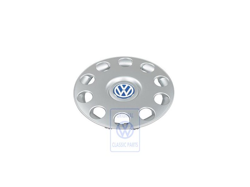 Γνήσιο VW Διακοσμητικό Καπάκι Τροχού Ασημί Brillant/Μπλε/Λευκό - 1C0601147E HRN