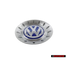 Γνήσιο VW Διακοσμητικό Καπάκι Τροχού Ασημί Brillant/Μπλε/Λευκό - 1C0601149C GTT