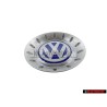 Γνήσιο VW Διακοσμητικό Καπάκι Τροχού Ασημί Brillant/Μπλε/Λευκό - 1C0601149C GTT
