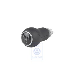 Γνήσιο VW Λαβή Αλλαγής Ταχυτήτων (Δέρμα) Μαύρο - 1C0711141G 6PV