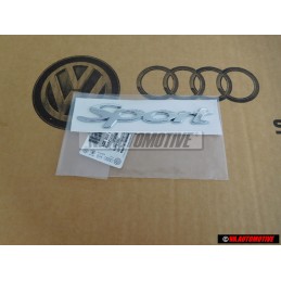 Γνήσιο VW SPORT Οπίσθιο Σήμα Έμβλημα Χρωμέ - 1C0853675 GX2