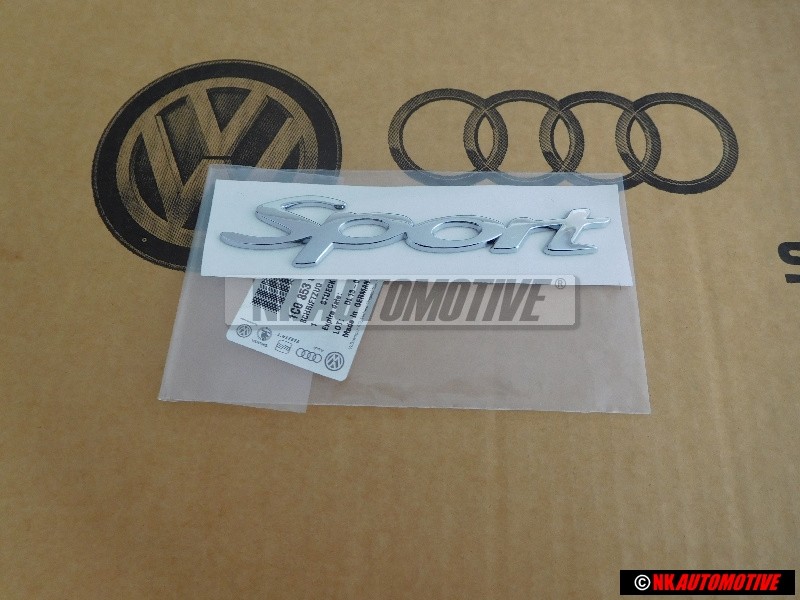 Γνήσιο VW SPORT Οπίσθιο Σήμα Έμβλημα Χρωμέ - 1C0853675 GX2
