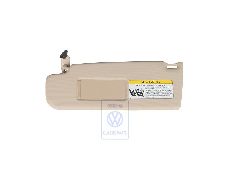 Γνήσιο VW Σκιάδιο Με Καθρέφτη Και Κάλυμμα Cream - 1C0857551E 2J6