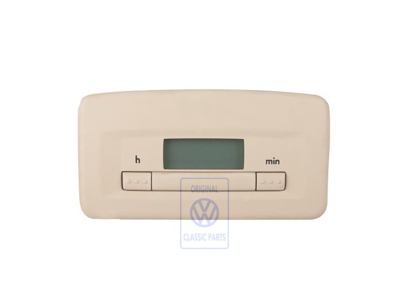 Γνήσιο VW Ψηφιακό Ρολόι Κρεμ Μπεζ - 1C0919203A 3PT