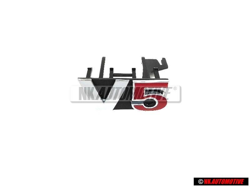 Γνήσιο VW V5 Εμπρόσθιο Σήμα Έμβλημα Μάσκας Χρωμέ Κόκκινο - 1J6853679B GQF