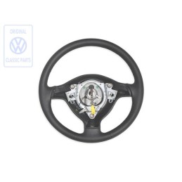 Γνήσιο VW Τιμόνι (Δέρμα) Μαύρο/Tropic Πορτοκαλί - 1E0419091E HCB