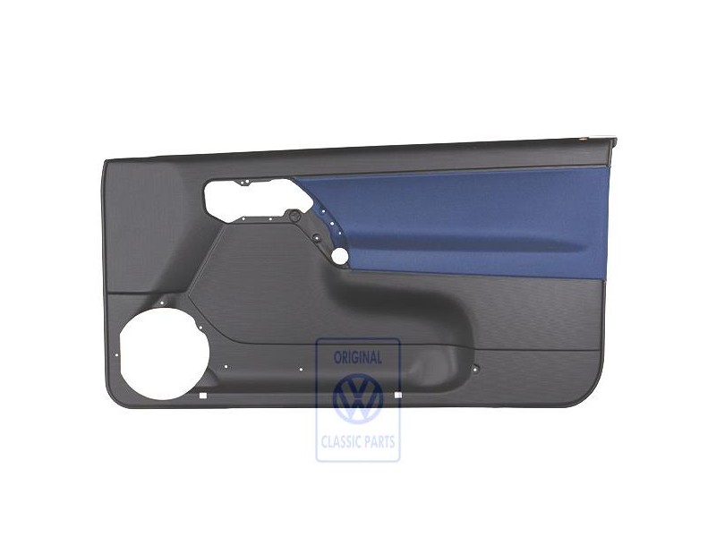 Γνήσιο VW Επένδυση Πόρτας (Ύφασμα) Μαύρο/Orbitblue - 1E0867012ANHFR