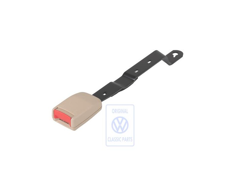 Γνήσιο VW Ασφάλεια Ζώνης Ανοιχτό Μπεζ/Κόκκινο Φωτιάς - 1HM857756 FCR
