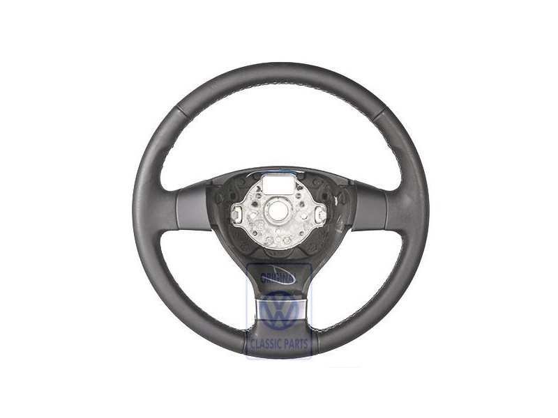 Γνήσιο VW Τιμόνι (Δέρμα) Ανοιχτό Γκρι - 1K0419091EQYRB