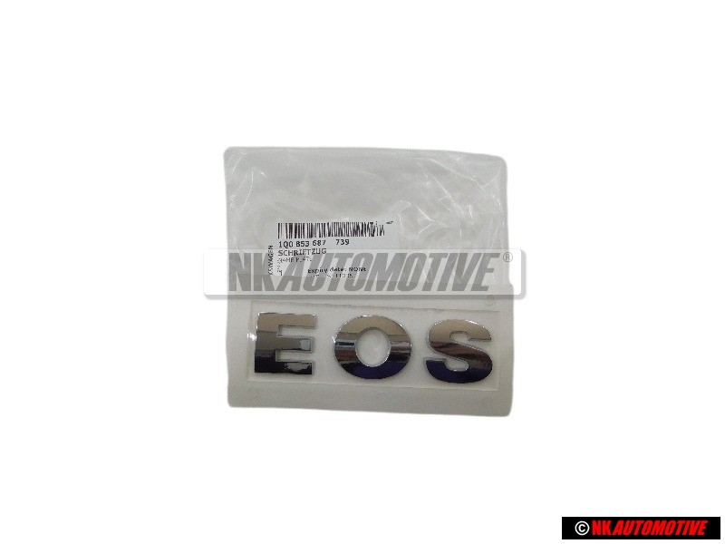 Γνήσιο VW EOS Οπίσθιο Σήμα Έμβλημα Χρωμέ - 1Q0853687 739