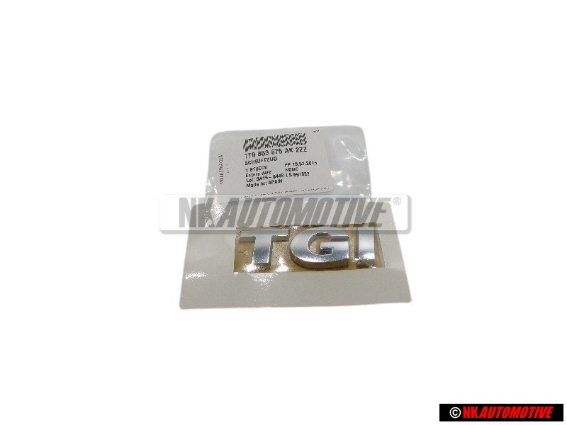 Γνήσιο VW TGI Οπίσθιο Σήμα Έμβλημα Χρωμέ - 1T0853675AK2ZZ