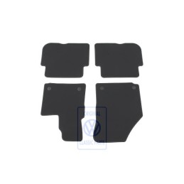 Γνήσιο VW 1 Σετ Πατάκια Μαύρο/Ασημί Γκρι - 1T2863011E RII