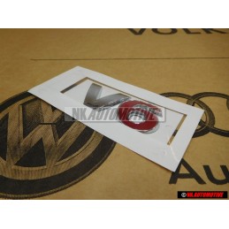 Γνήσιο VW V6 Οπίσθιο Σήμα Έμβλημα Χρωμέ Κόκκινο - 1J0853675H GQF