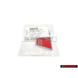 Γνήσιο Audi S4 Οπίσθιο Σήμα Έμβλημα Χρωμέ Κόκκινο - 8D0853737B 2ZZ