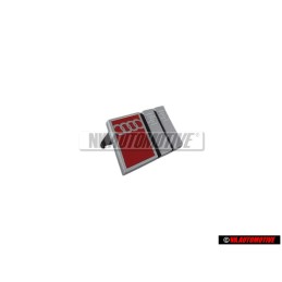 Γνήσιο Audi S3 Εμπρόσθιο Σήμα Έμβλημα Μάσκας Χρωμέ Κόκκινο - 8L7853736 2ZZ