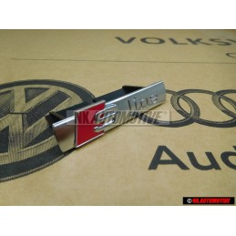 Γνήσιο Audi S-LINE Εμπρόσθιο Σήμα Έμβλημα Μάσκας Χρωμέ Κόκκινο - 8P4853736A 2ZZ