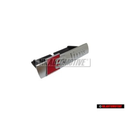 Γνήσιο Audi S-LINE Εμπρόσθιο Σήμα Έμβλημα Μάσκας Χρωμέ Κόκκινο - 8P4853736A 2ZZ