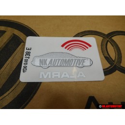 Γνήσιο AUDI Πινακίδα 'Αλάρμ - 443010026H