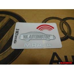 Γνήσιο AUDI Πινακίδα 'Αλάρμ - 443010026F