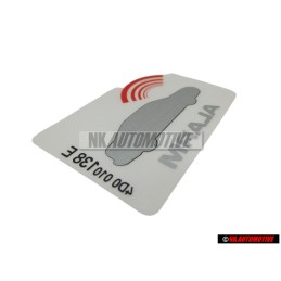 Γνήσιο AUDI Πινακίδα 'Αλάρμ - 443010026F