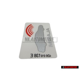 Γνήσιο AUDI Πινακίδα 'Αλάρμ - 443010026F