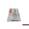 Γνήσιο AUDI Πινακίδα 'Αλάρμ - 443010026F