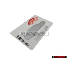 Γνήσιο AUDI Πινακίδα 'Αλάρμ - 443010026J