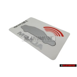 Γνήσιο AUDI Πινακίδα 'Αλάρμ - 443010026J