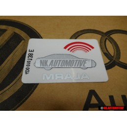 Γνήσιο AUDI Πινακίδα 'Αλάρμ - 443010026G